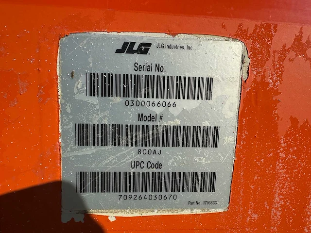 Jlg - 2002 - 800aj - hoogwerker - afbeelding 41 van  61