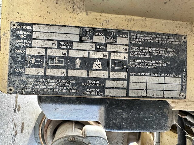 Jlg - 2014 - 1930es - hoogwerker - afbeelding 30 van  37