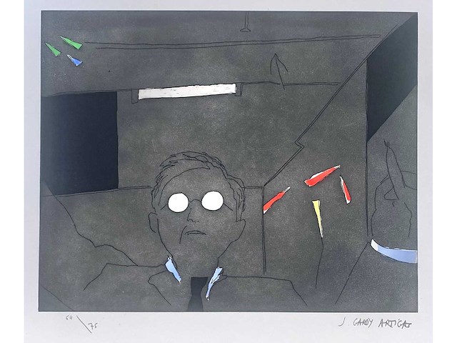 Joan gardy artigas - lot van 3 werken - litho/ ets - afbeelding 6 van  18