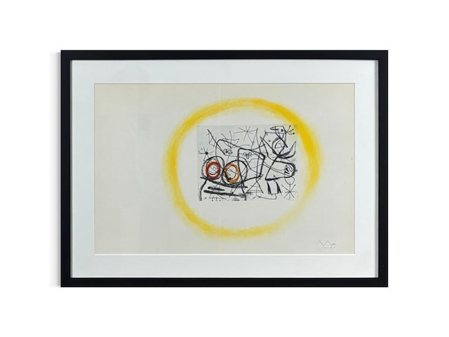 Joan miro - lithografie 1972 - afbeelding 1 van  1