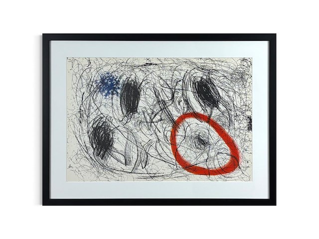 Joan miro - lithografie 1972 - afbeelding 1 van  1