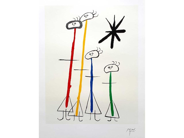 Joan miró - parler seul - offset - afbeelding 1 van  3
