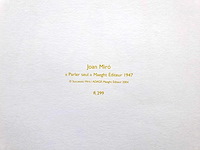 Joan miró - parler seul - offset - afbeelding 3 van  3