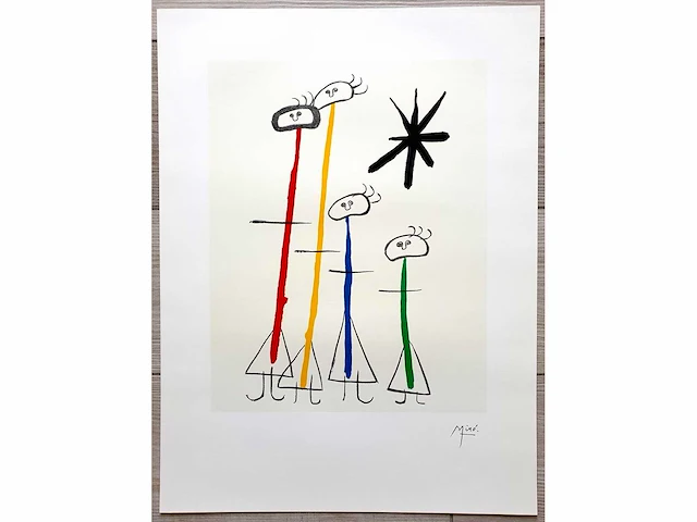 Joan miró - parler seul - offset - afbeelding 1 van  5