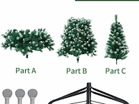 Jofony gevlokte kerstboom (180 x 79 cm) - afbeelding 3 van  5