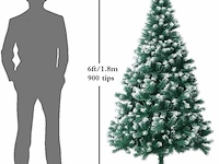 Jofony gevlokte kerstboom (180 x 79 cm) - afbeelding 4 van  5