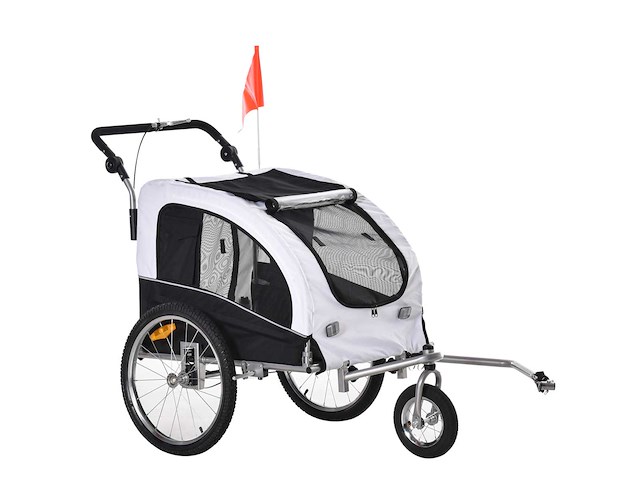 Jogger remorque velo pour chiens roue avant pivotante - afbeelding 3 van  6