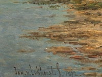 Johan nicolaas van lokhorst (1837-1893), shepherdess with her flock near the shore, 1872, oil on canvas 75 x 110 cm. (29.5 x 43.3 in.), frame: 103 x 140 cm. (40.5 x 55.1 in.) - afbeelding 4 van  8