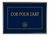 Johan van geluwe (1929-2020), 'l'art pour l'art - mort pour l'art - l'or pour l'art', triptych, multiple 35 x 50 cm. (13.77 x 19.67 in.), frame: 36 x 51 cm. (14.16 x 20.07 in.) - afbeelding 4 van  7