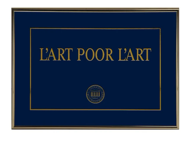 Johan van geluwe (1929-2020), 'l'art pour l'art - mort pour l'art - l'or pour l'art', triptych, multiple 35 x 50 cm. (13.77 x 19.67 in.), frame: 36 x 51 cm. (14.16 x 20.07 in.) - afbeelding 6 van  7