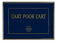 Johan van geluwe (1929-2020), 'l'art pour l'art - mort pour l'art - l'or pour l'art', triptych, multiple 35 x 50 cm. (13.77 x 19.67 in.), frame: 36 x 51 cm. (14.16 x 20.07 in.) - afbeelding 6 van  7