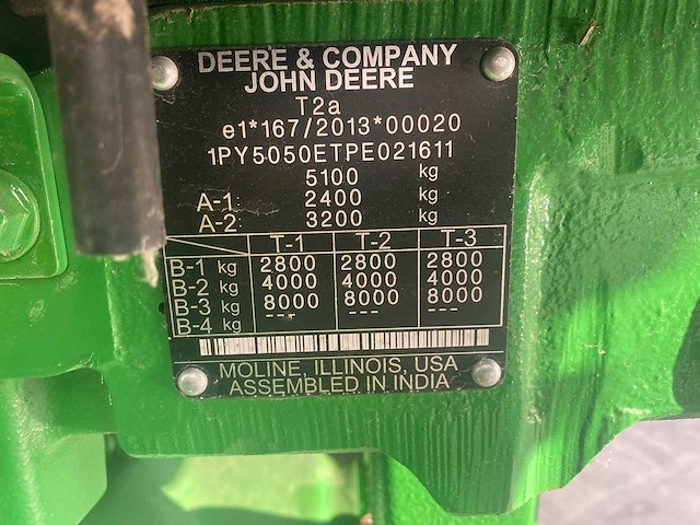 John deere - 5050e - 4-wheel drive tractor - 2025 - afbeelding 8 van  8