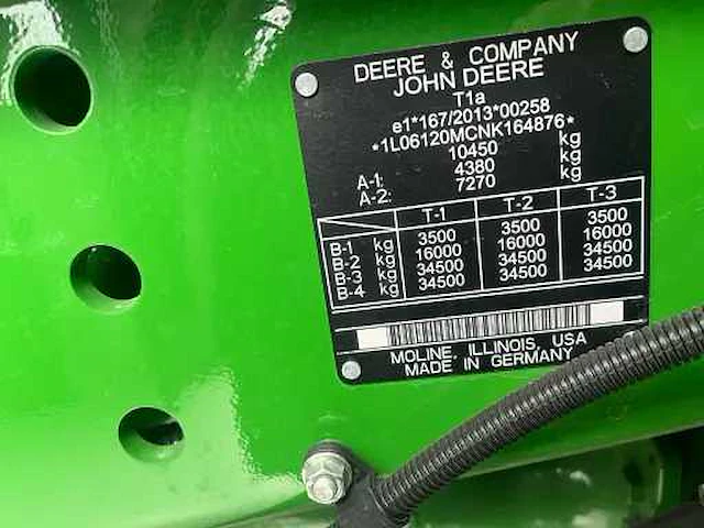 John deere - 6120m - 4-wheel drive tractor - 2022 - afbeelding 2 van  10