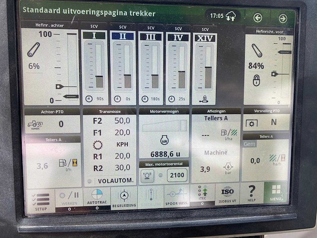 John deere - 6210r - 4-wheel drive tractor - 2013 - afbeelding 8 van  8
