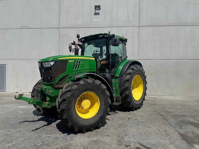 John deere - 6210r - 4-wheel drive tractor - 2014 - afbeelding 1 van  17