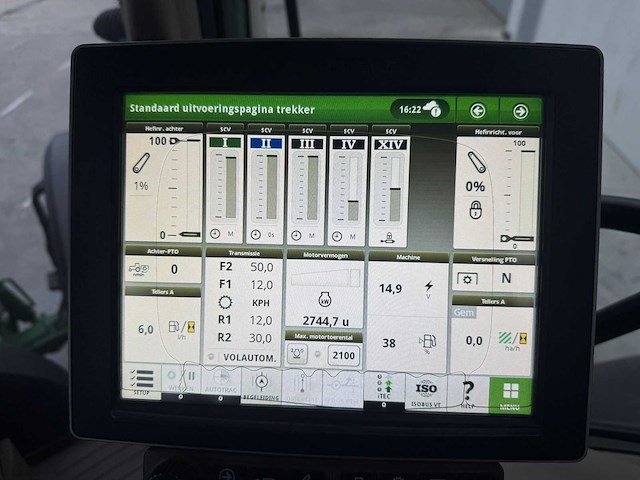 John deere - 6230r - 4-wheel drive tractor - 2018 - afbeelding 9 van  19