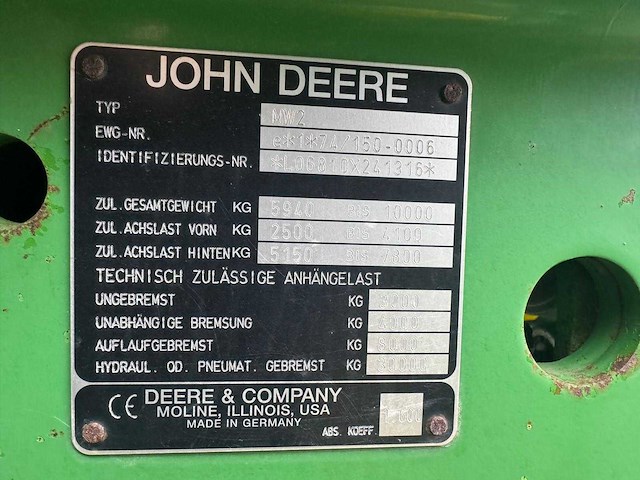 John deere - 6810 - 4-wheel drive tractor - 1998 - afbeelding 6 van  18