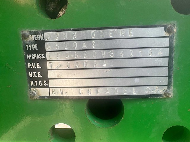 John deere - 6820 - 4-wheel drive tractor - 2001 - afbeelding 3 van  17