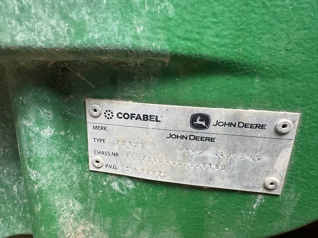 John deere - 7280r - 4-wheel drive tractor - 2012 - afbeelding 10 van  19