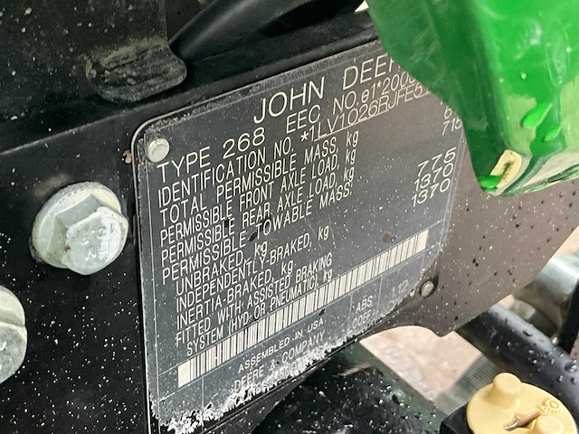 John deere 1026r compacttractor - afbeelding 6 van  14