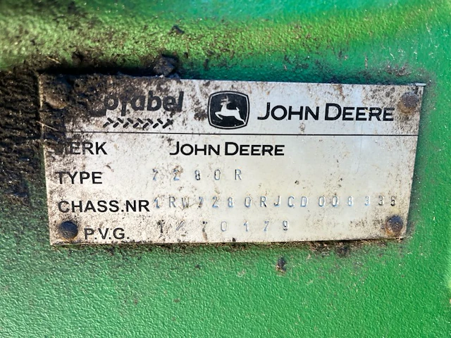 John deere 7280r vierwielaangedraven landbouwtractor - afbeelding 37 van  44