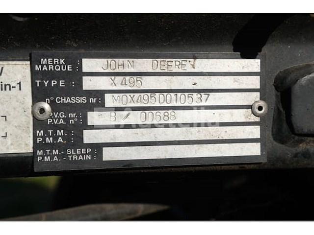 John deere x495 rijmaaier en accessoires (2004-vin:mox495d010537) - afbeelding 16 van  29