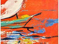 John schuddeboom - zeilboot bij avondrood - acryl op paneel - afbeelding 5 van  7