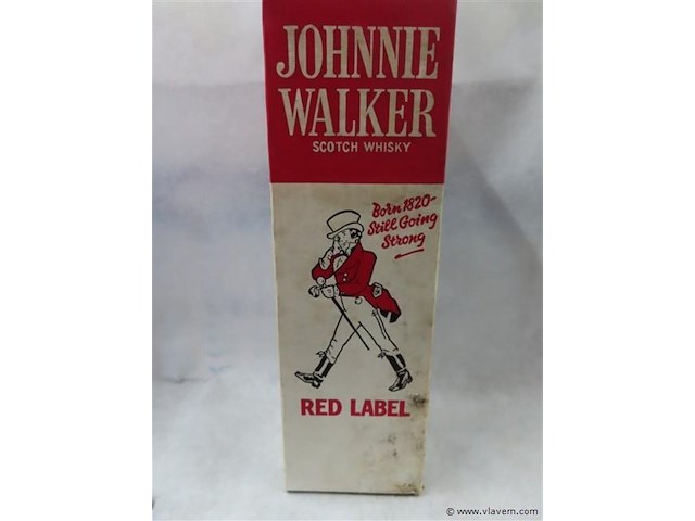 Johnnie wlaker red label 1966 200cl in originele gesloten karton! - afbeelding 7 van  8