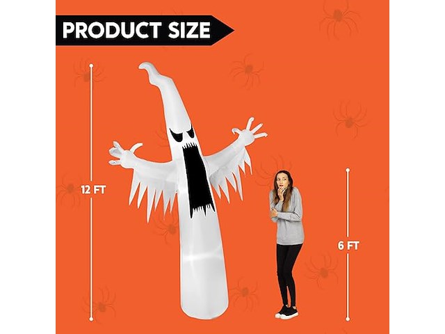Joiedomi 12 ft opblaasbare ghost - afbeelding 2 van  5