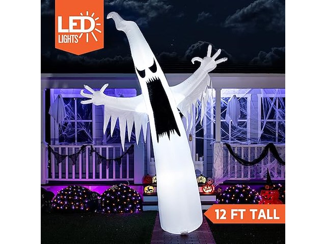 Joiedomi 12 ft opblaasbare ghost - afbeelding 3 van  5