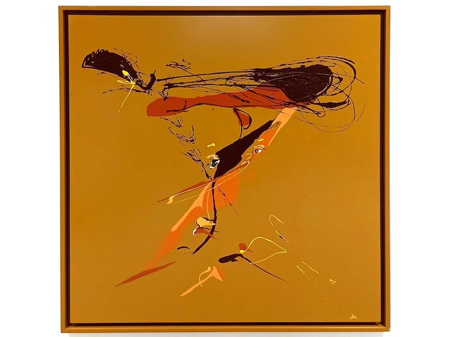 Joke debeuckelaere - acryl op paneel - 100x100 cm - afbeelding 1 van  3