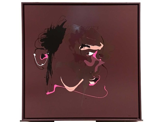 Joke debeuckelaere - acryl op paneel - 120x120 cm - afbeelding 1 van  3