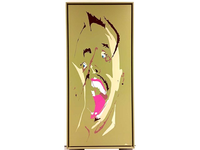 Joke debeuckelaere - acryl op paneel - 180x80 cm - afbeelding 1 van  2