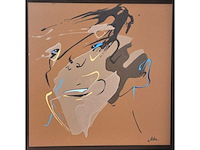 Joke debeuckelaere - tweeluik - acryl op paneel - 36x68 cm - afbeelding 4 van  5