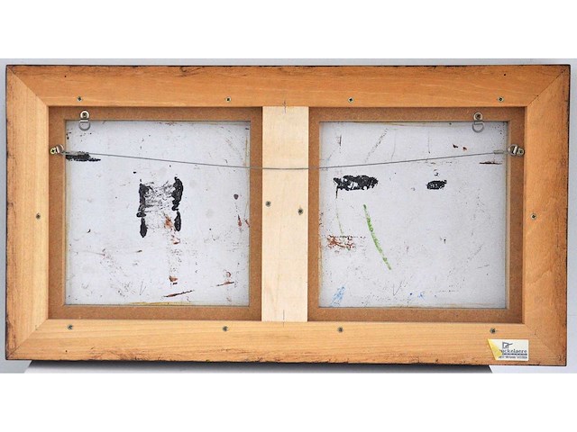 Joke debeuckelaere - tweeluik - acryl op paneel - 36x68 cm - afbeelding 5 van  5