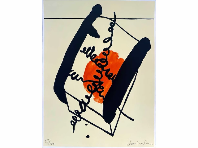 Jon marten - kleurenzeefdruk - 50x65cm - 1990 - afbeelding 1 van  6