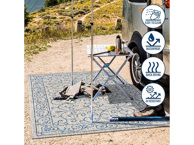 Jonathan y smb106c-8 charleston tapijt getextureerd stof filigree vintage binnen/buiten - 240x300 cm - afbeelding 3 van  8