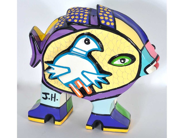 Joop hanssen - fish a - kunsthars - afbeelding 1 van  7