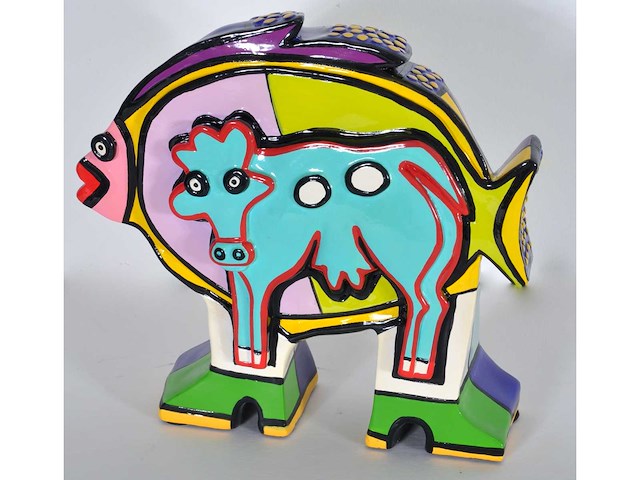 Joop hanssen - fish a - kunsthars - afbeelding 4 van  8