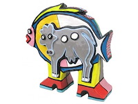 Joop hanssen - fish b - kunsthars - afbeelding 2 van  4