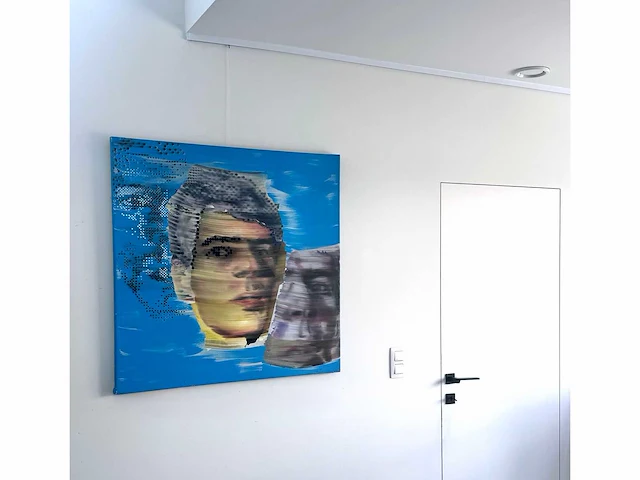 Joost de munk – acrylverf op doek - 95x95 - afbeelding 2 van  9