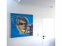 Joost de munk – acrylverf op doek - 95x95 - afbeelding 2 van  9