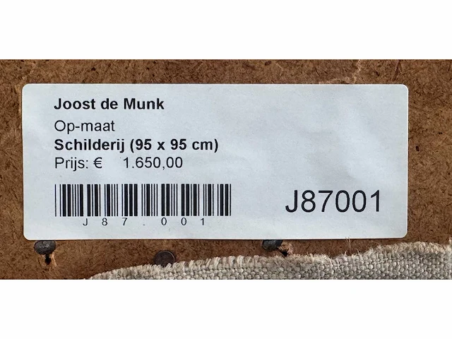 Joost de munk – acrylverf op doek - 95x95 - afbeelding 3 van  9