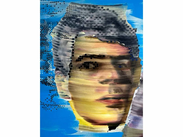 Joost de munk – acrylverf op doek - 95x95 - afbeelding 7 van  9