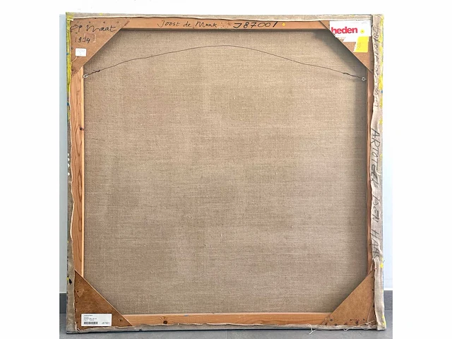 Joost de munk – acrylverf op doek - 95x95 - afbeelding 9 van  9
