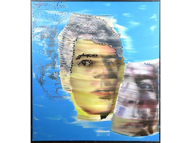 Joost de munk – acrylverf op doek - afbeelding 2 van  2