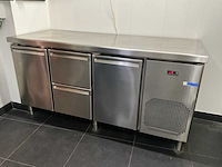 Jordao cooling systems rvs koelwerkbank - 3 deuren, 2 laden - afbeelding 1 van  11
