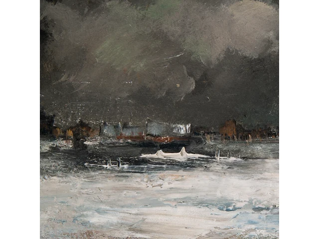 Joris de bruyne (1896-1965), a pair of winter landscapes, 1938/40, oil on canvas 30 x 34 cm. (11.81 x 13.39 in.), frame: 42 x 47 cm. (16.53 x 18 1/2 in.) - afbeelding 2 van  10