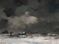 Joris de bruyne (1896-1965), a pair of winter landscapes, 1938/40, oil on canvas 30 x 34 cm. (11.81 x 13.39 in.), frame: 42 x 47 cm. (16.53 x 18 1/2 in.) - afbeelding 3 van  10