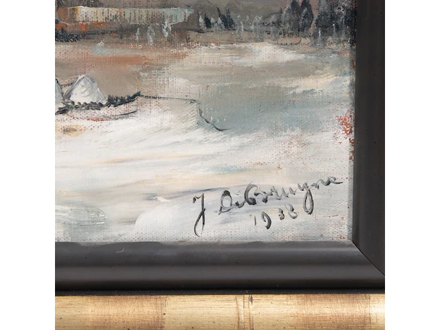 Joris de bruyne (1896-1965), a pair of winter landscapes, 1938/40, oil on canvas 30 x 34 cm. (11.81 x 13.39 in.), frame: 42 x 47 cm. (16.53 x 18 1/2 in.) - afbeelding 9 van  10
